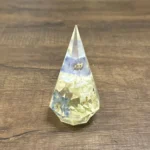 Blue DelphiniumWhite Hydrangea Prism Ring Holder