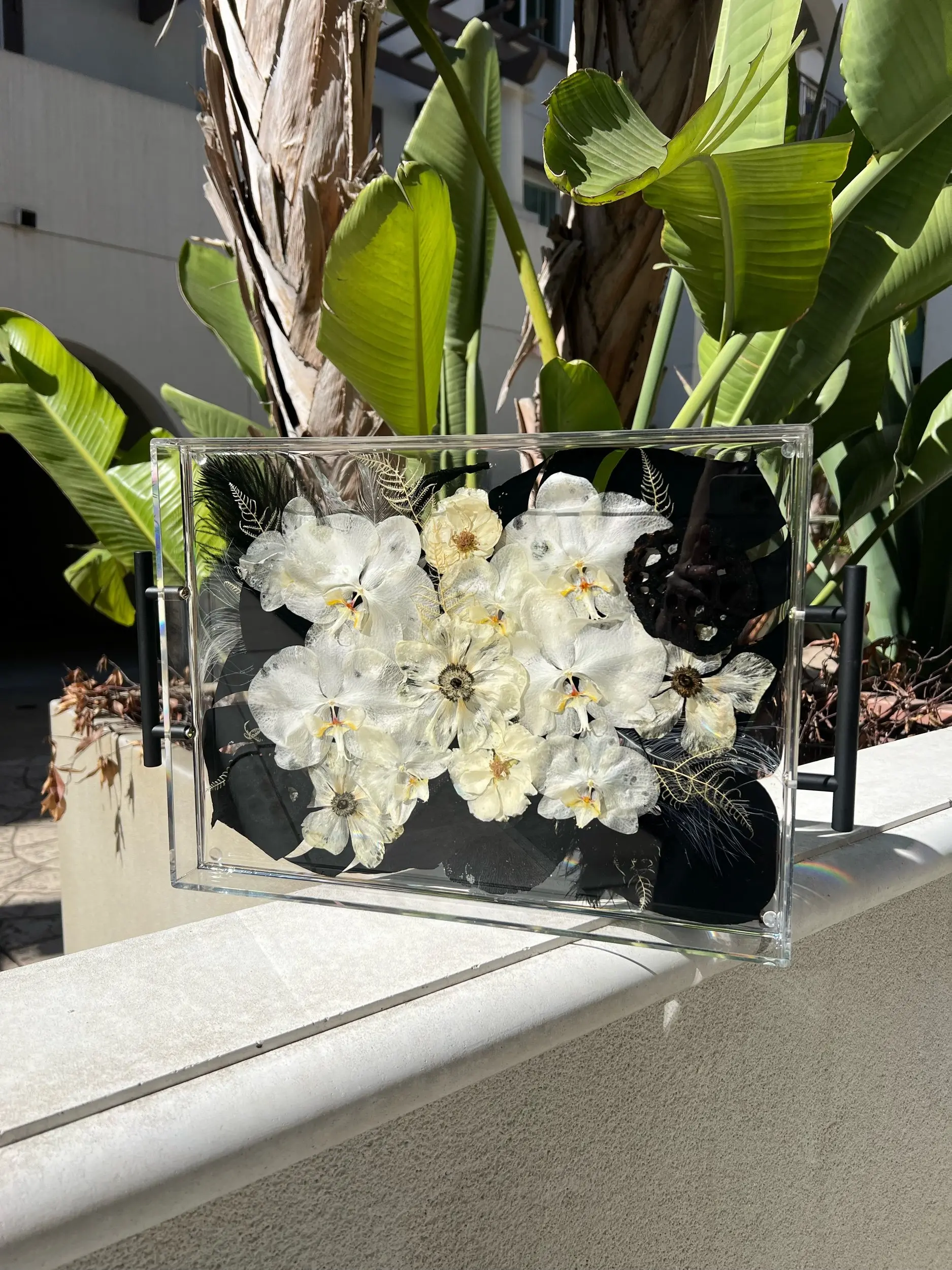 Acrylic Trays-Pressed Flowers