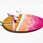Rainbow Sherbet Surfboard Bamboo Wood Board