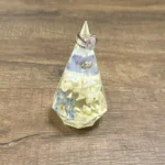 Blue DelphiniumWhite Hydrangea Prism Ring Holder