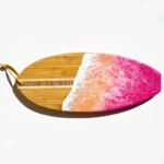 Rainbow Sherbet Surfboard Bamboo Wood Board