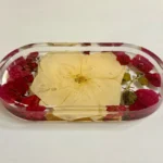 Ivory Rose and Bougainvillea Jewelry Tray