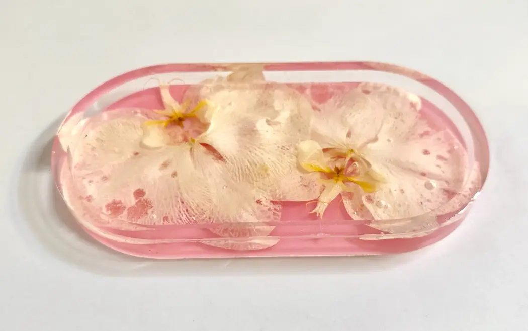 Pink and White Orchid Jewerly Tray Style 1