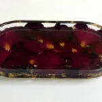Red Rose Petal/Gold Flake Jewelry Tray