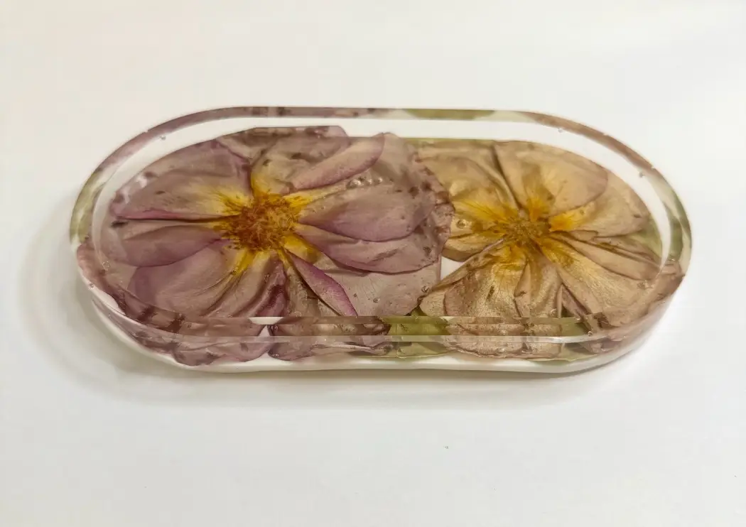PurpleApricot Rose Jewelry Tray