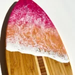 Rainbow Sherbet Surfboard Bamboo Wood Board