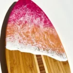 Rainbow Sherbet Surfboard Bamboo Wood Board