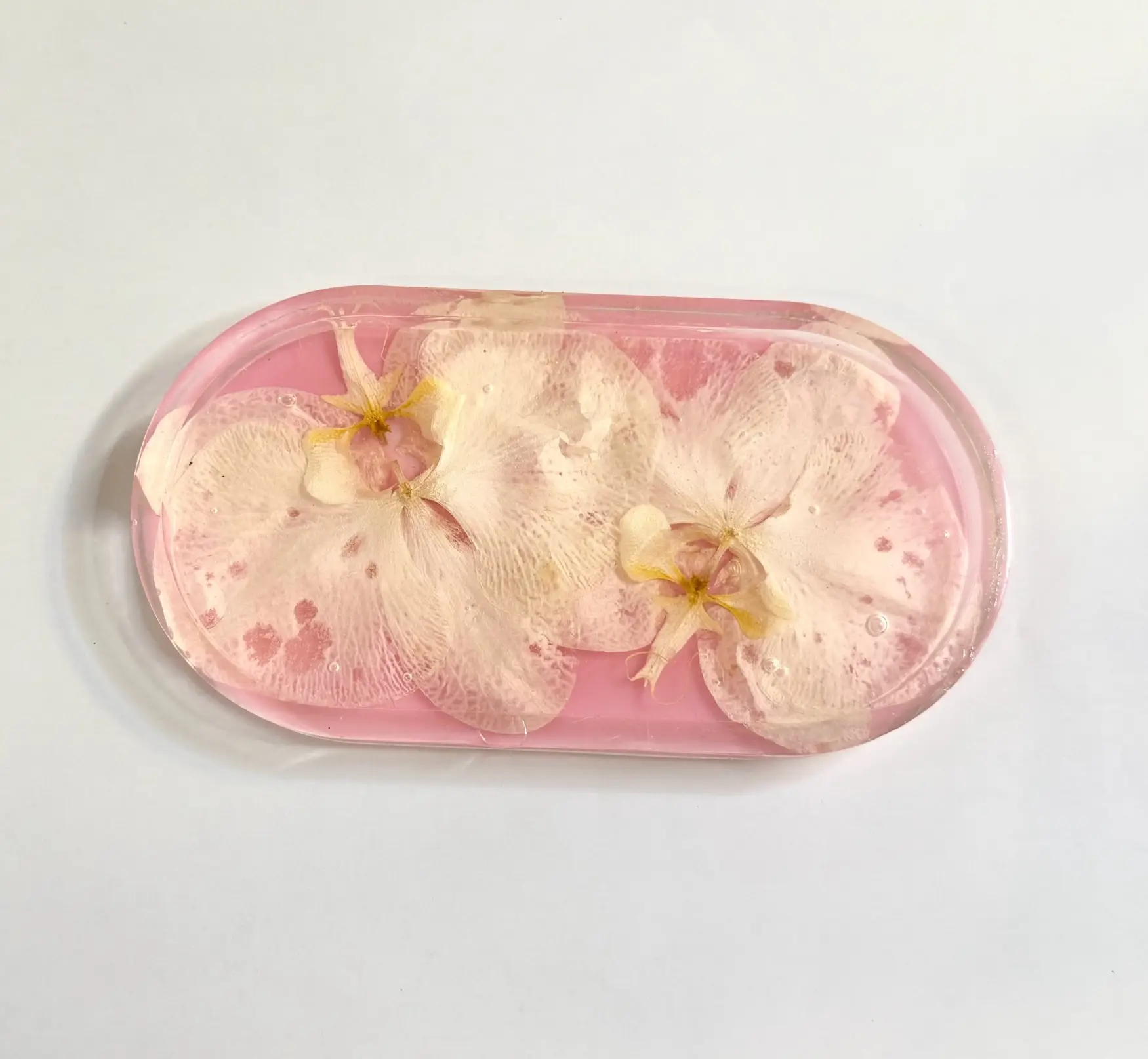 Pink and White Orchid Jewerly Tray Style 1