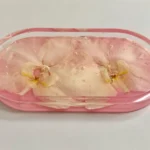 Pink/White Orchid Jewelry Tray; Style 2