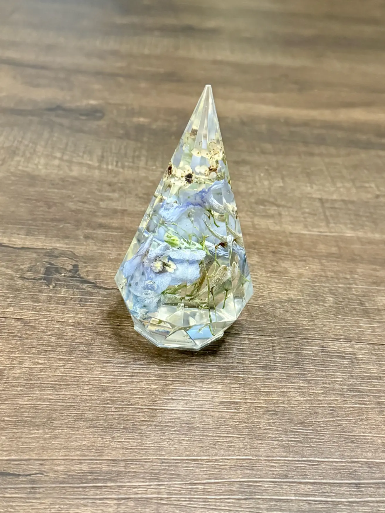 Blue Delphinium Prism Ring Holder