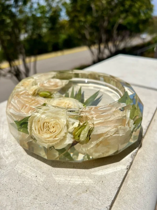 Faceted Edge Trinket Dish/Jewelry Tray