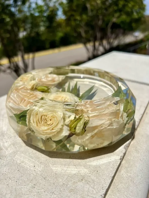 Faceted Edge Trinket Dish/Jewelry Tray